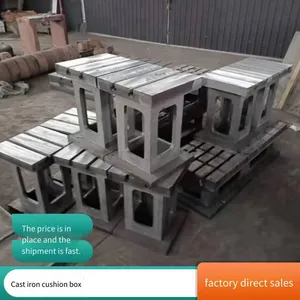 Inspection Cast Iron Square Box, Heightening Pad Box Auxiliary Platform, T-slot Measuring Square Tube Auxiliary Workbench, Customized by Junyuan thumbnail-2