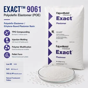 ExxonMobil Exact 9061 POE Polyolefin Elastomer Resin for TPO Compounding PP Impact Modifier Injection Molding Pellets thumbnail-1