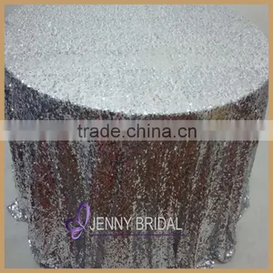 SQN#21 Elegant Decoration Light Purple Sequin High Bar Cocktail Table Cloth for Wedding thumbnail-6