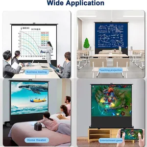 75Inch Indoor and Outdoor Portable Projector Screen With Stand for Movie,Office Presentations Projection Screen With Tripod thumbnail-5