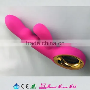 New Arriving Dual Stimulators Vagina Vibrator Sex Toy Silicone Rechargeable Adult Sex Toy for Woman thumbnail-4