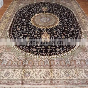 9x12 Prayer Rugs for Sale, Washable Hand-knotted Persian Cotton Carpet Oriental Rug thumbnail-2