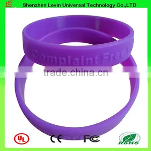 Business Adverting Las Vegas Promotion Gift Logo Printed Silicone Wristband Bracelet thumbnail-2