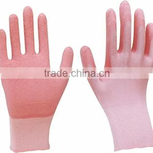 Yellow Form-Fitting Gloves With Orange Latex Palm Coating thumbnail-1
