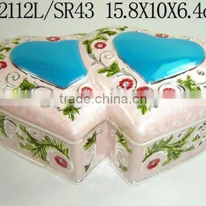 Pretty Double Heart Metal Necklace Box(LD-2112L/SR43) thumbnail-1