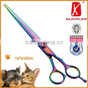 NPK08RW-SUS440C Stainless Steel Pet Grooming Shears TIJERAS DE MASCOTA thumbnail-1