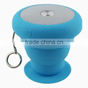 Outdoor Mini Shockprrof Waterproof Speakers Flexable Bluetooth Bathe Mushroom Cloud Speaker With Kaychain thumbnail-6