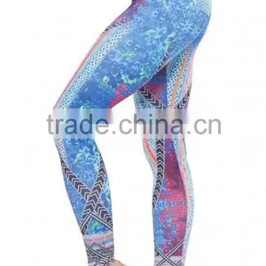 High Waist Gym Compression Yoga Pants/sublimation Printed Yoga Pants/custom Colorful Yoga Pants thumbnail-3