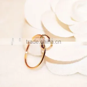 2015 Twist Heart Shape Thin Wedding Rings For Women Simple Anillos de Las Mujeres thumbnail-4