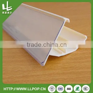 Plastic PVC Shelf Data Strip Clip thumbnail-1