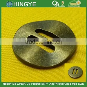 Rectangle Shape Holes Metal Sew-on Button For Jackets -- MS2392 thumbnail-1