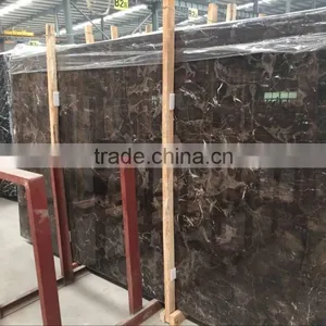 2016 Hot Sale Polished Cheap Chinese Brown Marble Dark Emperador Slab thumbnail-1