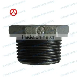 Galvanized Black Reducing Bushing Malleable Cast Iron Pipe Fittings Manufacture thumbnail-1