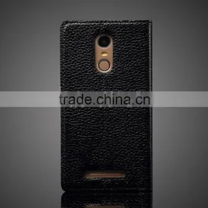 KDS Simple Version Genuine Leather Flip Case for Xiaomi Redmi Note 3 MT-5203 thumbnail-2