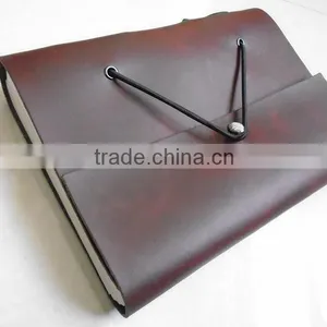 Handmade Journal Diary With 200 Blank Pages Genuine Leather Notebook thumbnail-2