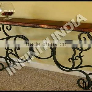 Wrought Iron Console Table thumbnail-1