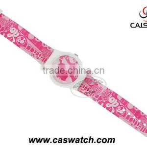 Plastic Watches Fashion Ladies Cheap Plastic Watch for Kids Cartoon Pattern Printing thumbnail-1