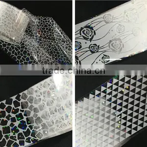 16Styles White Lace Glitter Nail Foil Sticker Wholesale thumbnail-4