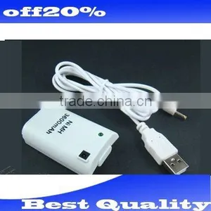 For Xbox 360 3600mAh Battery And USB Charger Cable thumbnail-1