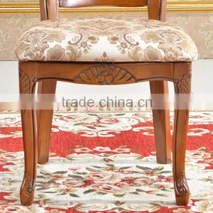No Folded Wood Chair Baroque Wooden Dining Room Chair thumbnail-4