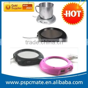 Cheap USB Mug Heater Cofee Tee Cup Warmer With Usb Hub as Christmas Gift thumbnail-4
