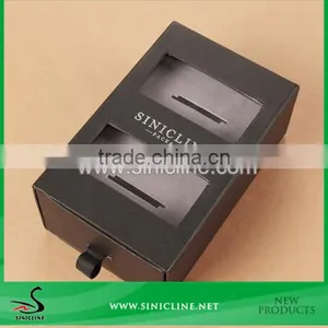 Sinicline Luxury Boxes For Bow Ties With Transparent Window thumbnail-1