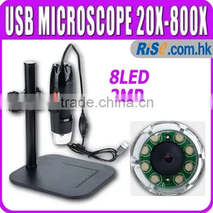 20x - 800x 2MP USB Digital Microscope Endoscope Video Camera Magnifier Lift Tray thumbnail-1