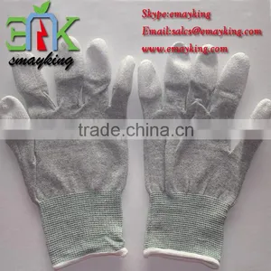 ESD Nylon Gloves PU Coated Working Gloves thumbnail-1