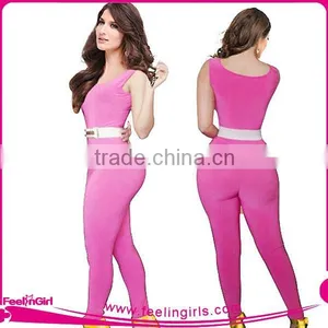 Feelingirls Pink Sleeveless Elegant Jumpsuits thumbnail-1