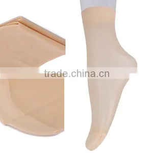 0601 Good Selling Core-Spun Yarn Women Nylon Ankle Socks thumbnail-1