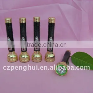 Metal Mini Led Torch Black Body Glod-plated Flashlight thumbnail-1
