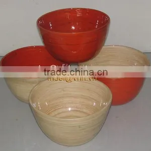 Coiled Bamboo Salad Bowl thumbnail-1