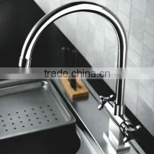 Kitchen Sink Faucet,Dual Handle Kitchen Water Mixer Tap Q3037-1K thumbnail-1