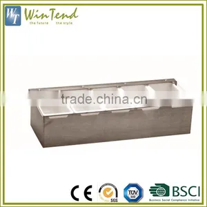 5 Compartment Condiment Dispenser Container Plastic Fruit Condiment Tray Quality Choice thumbnail-2