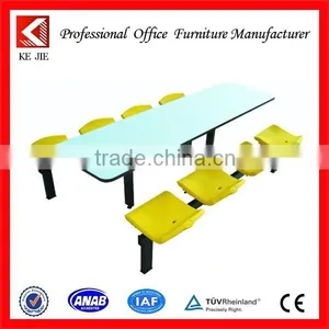 Stainless Steel School Dining Table and Chairs/fast Food Table Canteen Dining Sets Quality Choice thumbnail-1