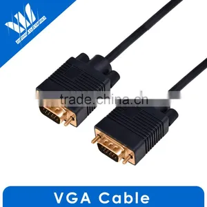 Gold Plated HD 15 M/M 3+4 VGA Monitor Cable With Ferrites 6 Feet, 100% Bare Copper thumbnail-1
