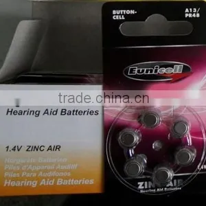 A13 1.4V Zinc Air Battery A13(PR48) for Hearing Aid A675 thumbnail-2