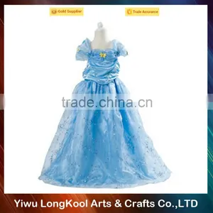 New Fashion Hot Sale Cute Baby Girl Wedding Dress Cosplay Frozen Girl Dress thumbnail-1
