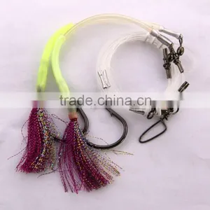 Groper Heavy Duty Rigs Two Flasher 13/0 Recurve Circle Hooks Effective on Other Deep Water Fish thumbnail-3