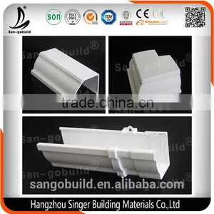 . Plastic PVC Rain Water Gutters /high Quality Rain Gutter /PVC Rain Water Collector thumbnail-1