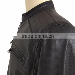 2016 New Fashion Cheap Bulk Men PU Leather Jackets Wholesale China Supplier thumbnail-6