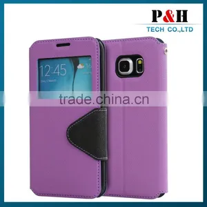 Leather Flip Cover Mobile Phone Case for Sony Xperia e3 S50h Case thumbnail-4