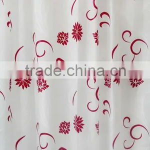 Flower Printed EVA Shower Curtain, Good Quality,180*180cm, Soft Feeling thumbnail-1