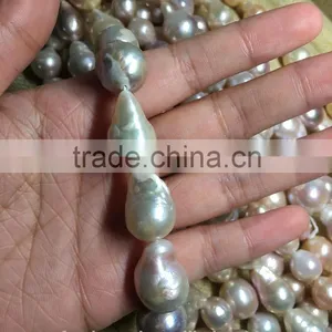 Baroque Freshwater Pearl Necklace 12-15mm thumbnail-4