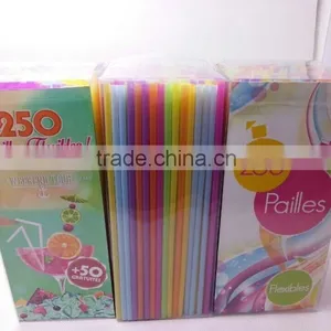 Disposable Colorful Hard Soft Drink Plastic Straw , Flexible Straw thumbnail-6