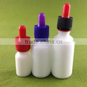 White Glass Bottle Childproof Cap/ White Glass Pipette Dropper Bottles /white Glass Euro Dropper Bottles thumbnail-4