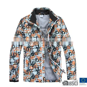 Womens Printed Waterproof Softshell Jacket thumbnail-1