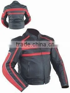 DL-1181 Leather Motorbike Racing Jacket thumbnail-1