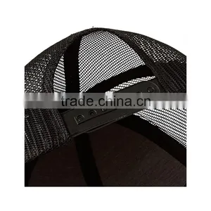 Whoesale Custom High Quality Khaki 100% Cotton Twill 3D Embroidery Flat Peak Trucker Hat Mesh Snapback Cap Quality Choice thumbnail-6