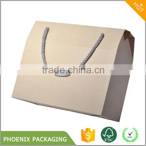 Custom Brown Kraft Paper Handbag Gift Box thumbnail-1